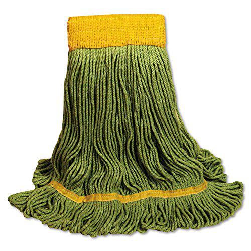 boardwalk 1200xlct ecomop looped-end mop head recycled fibers extra large size green 12/ct