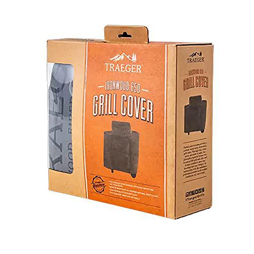 traeger pellet grills bac505 ironwood 650 full-length grill covers, grey