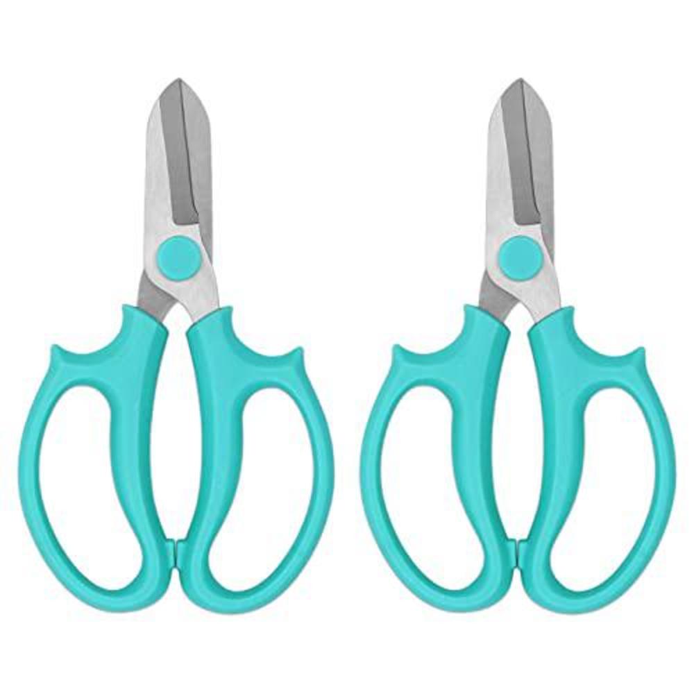 eJoyce 2-pack floral shears, professional flower scissors, garden shears with grip handle, pruning shears, floral scissors for arran