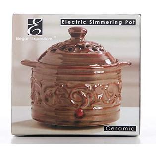 hosley brown electric potpourri warmer, 5.12 high. ideal gift for wedding,  special occasions, spa, aromatherapy, reiki, medi