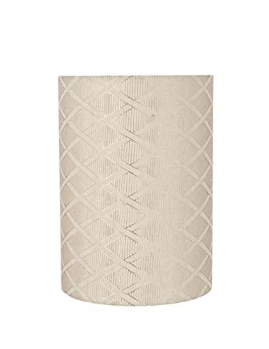 aspen creative 31262 transitional drum (cylinder) shaped spider construction lamp shade, off white, 8" wide (8" x 8" x 11")