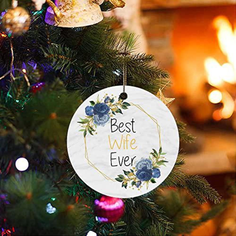 cheyan christmas ornament for wife, best wife ever ornament, best mother's gifts for anniversary, birthday, valentines day and chris