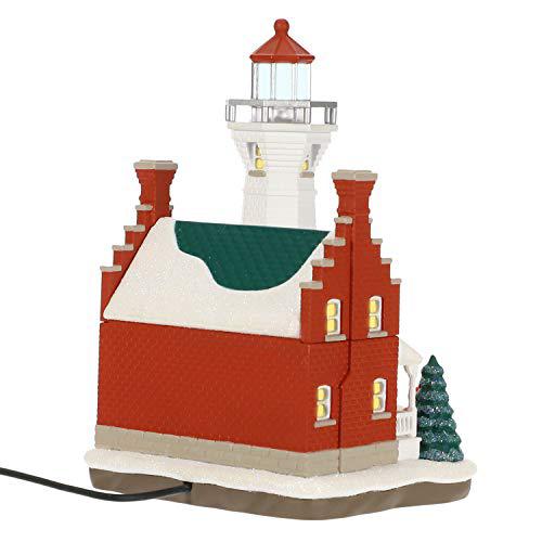 hallmark keepsake christmas ornament 2019 year dated holiday lighthouse with light