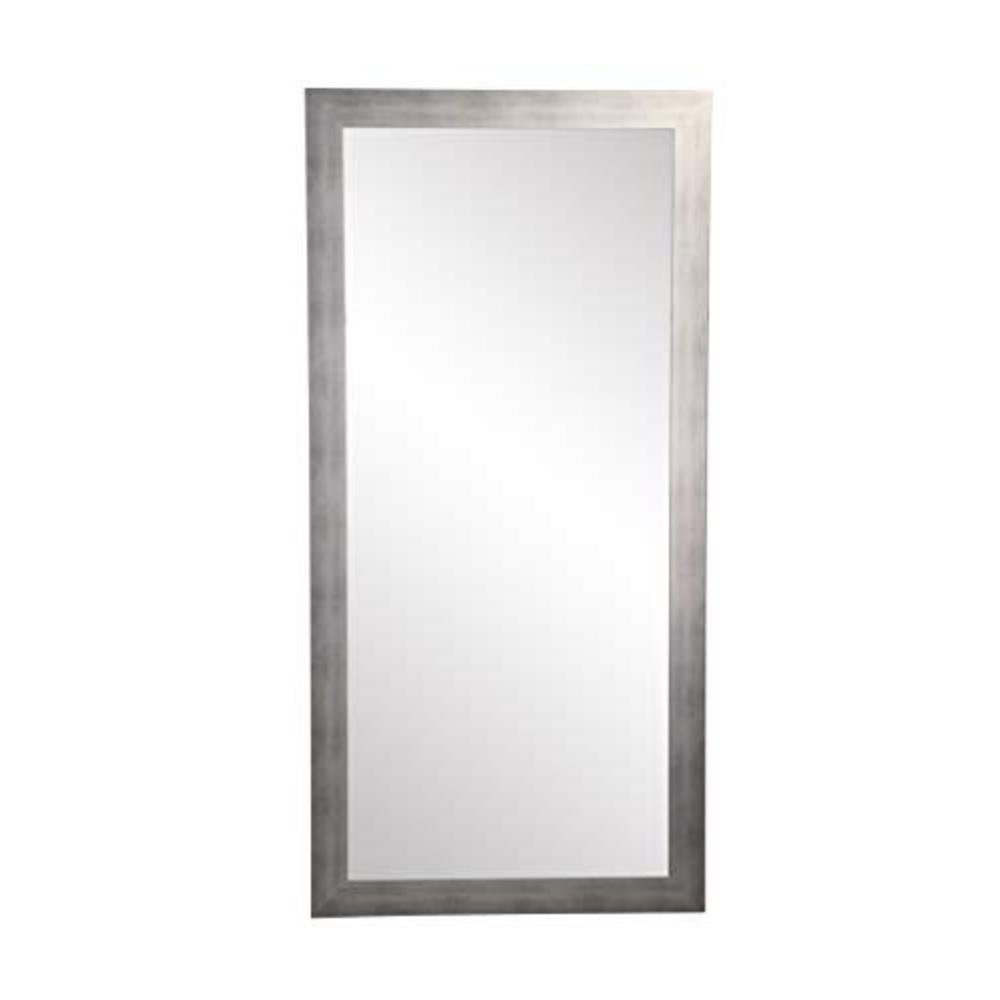 brandtworks bm040ts oversized wall mirror, 32" x 66", cool silver