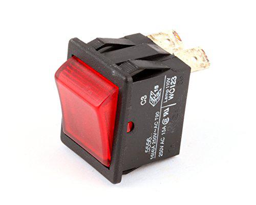 wilbur curtis wc-123 rocker switches red 125 v neon lamp