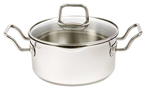 norpro krona 3 quart vented pot with straining lid, stainless steel