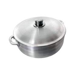 Cajun Cookware cajun 4.63-quart aluminum dutch oven pot with lid - oven-safe round caldero - nickel-free stew pot