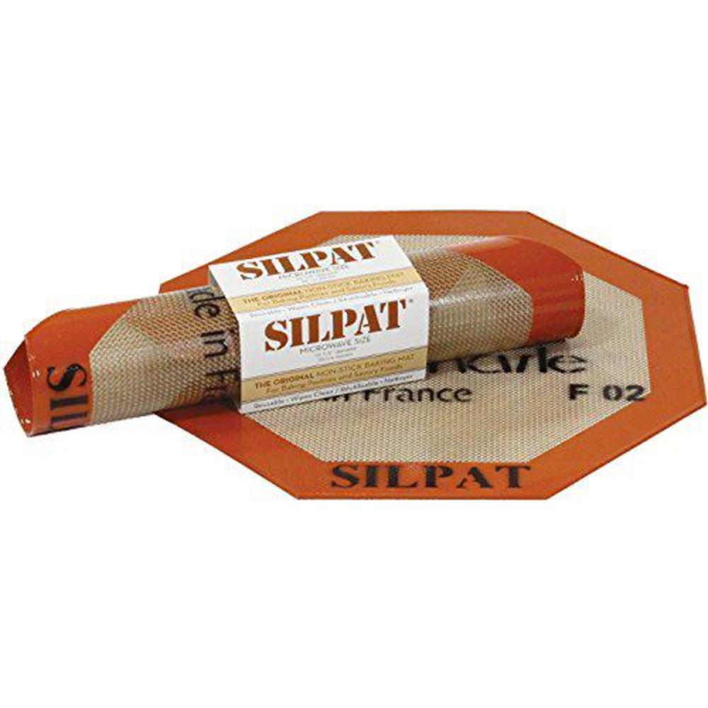 silpat non-stick silicone microwave baking mat, 10.25" diameter octogon