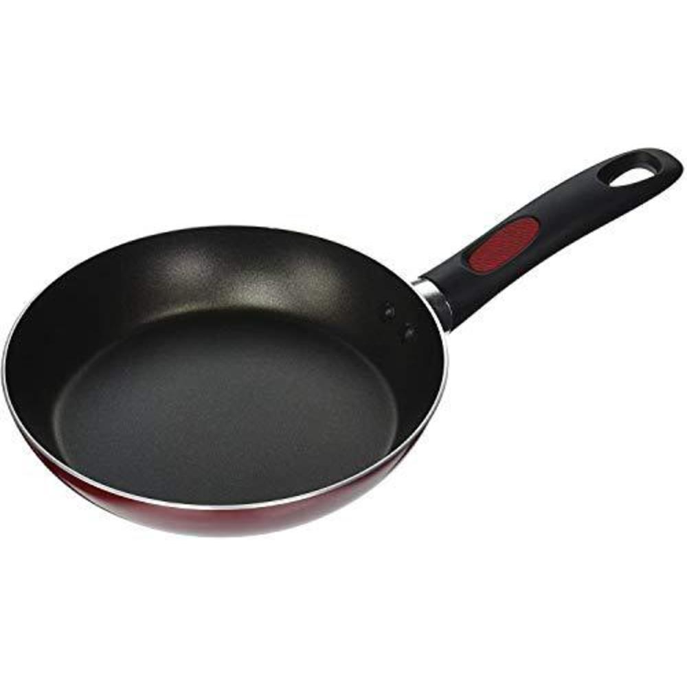 mirro a79605 get a grip aluminum nonstick fry pan cookware , 10-inch, red