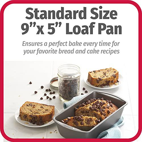 good cook loaf pan, 9 x 5 inch, gray
