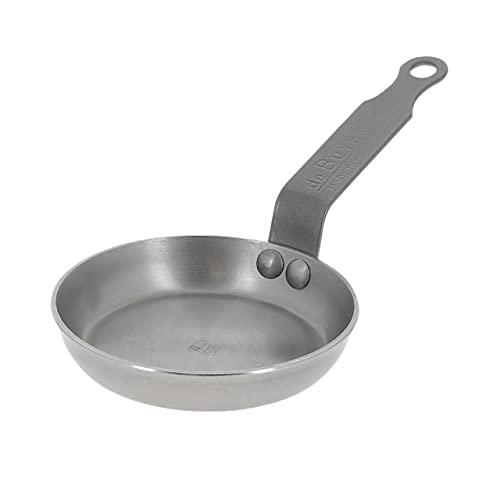 de buyer - mineral b carbon steel egg pan - naturally nonstick - oven-safe - induction-ready - 4.75"