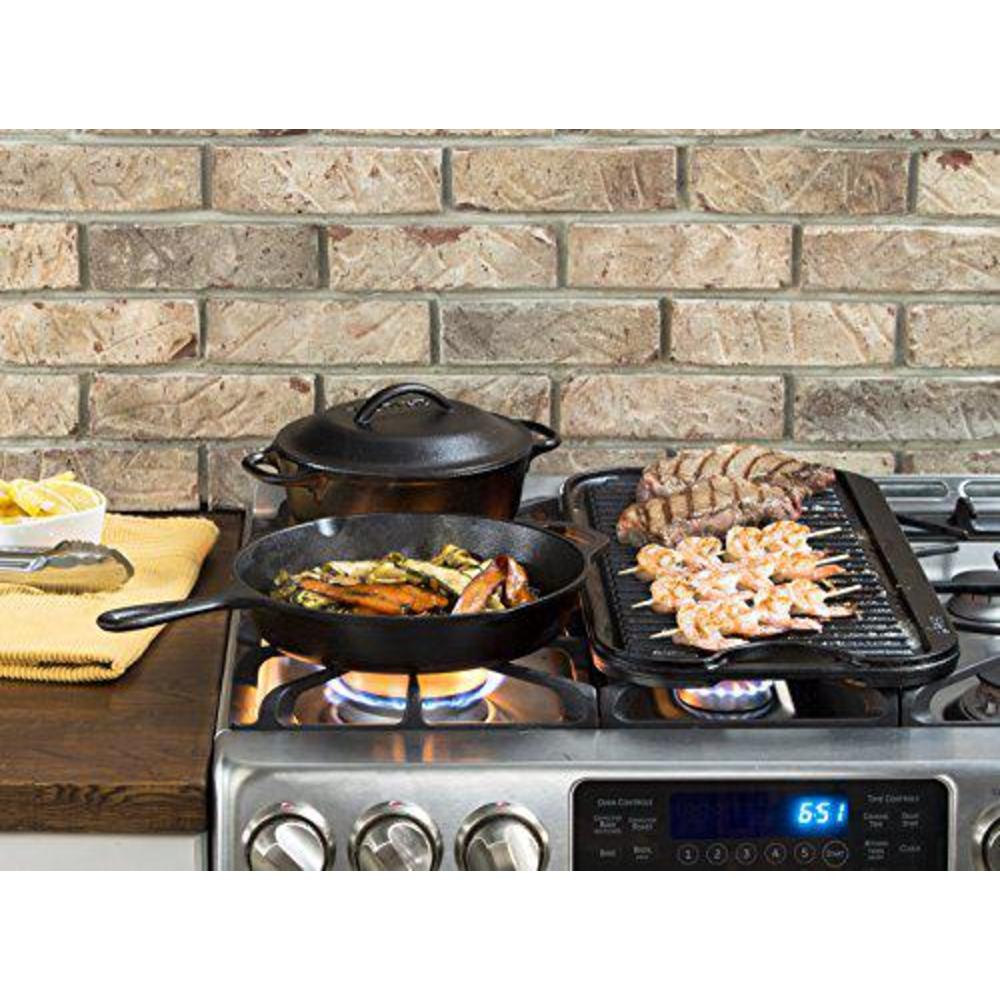 lodge cast iron grill pan, 10.25-inch