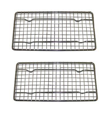 Update International heavy-duty cooling rack, cooling racks, wire pan grade, commercial grade, oven-safe, chrome, 4 x 8x215b; inches, set of 2