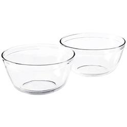 anchor hocking 4-quart glass mixing bowl, set of 2, clear, model number: