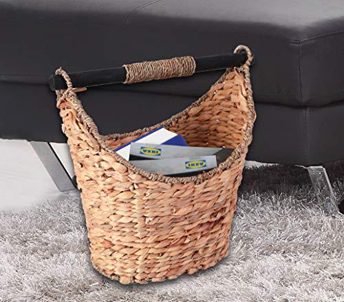 vintiquewise(tm) rustic toilet paper holder/magazine basket