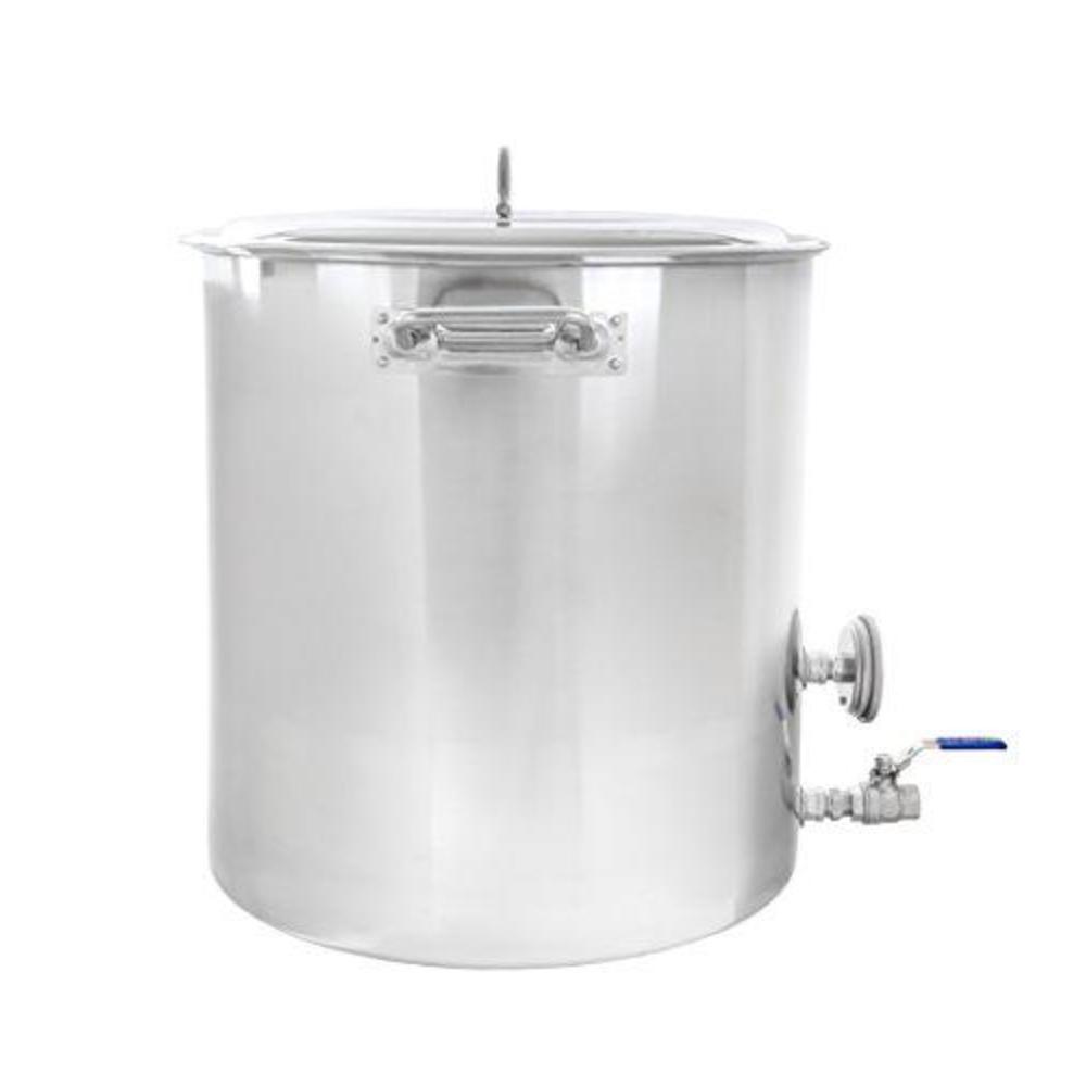 Concord Cookware concord stainless steel home brew kettle stock pot (weldless fittings) (40 qt/ 10 gal)