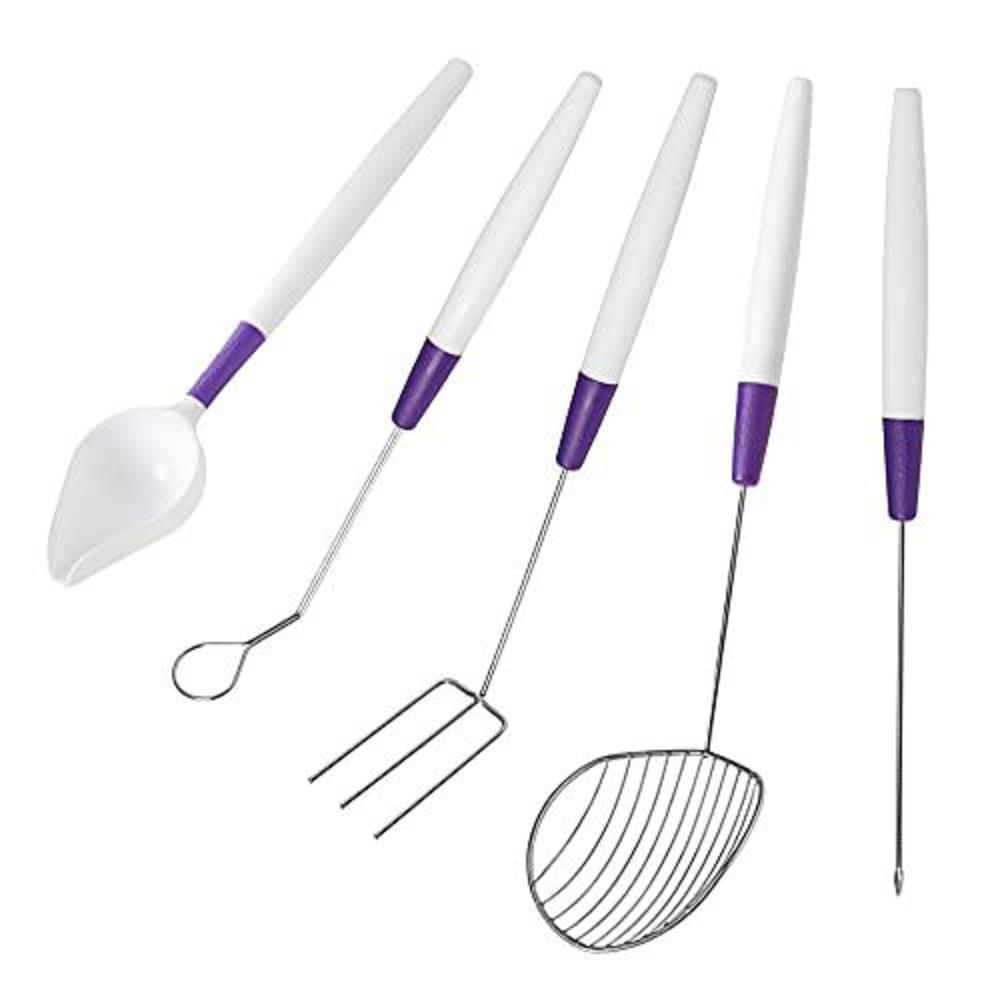 wilton candy melts candy decorating dipping tool set, 5-piece