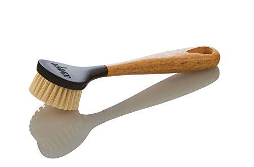 Lodge RNAB071FPMVPZ lodge seasoned cast iron skillet with scrub brush-  10.25 inches cast iron frying pan with 10 inch bristle brush
