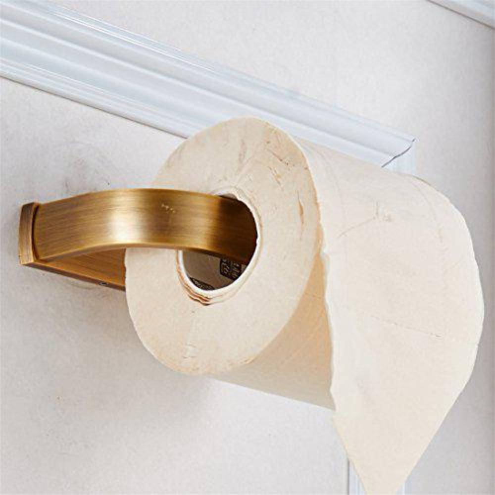 bigbig home brass toilet paper holder, antique towel holder, rustic tissue roll holder bathroom hardware set retro hand towel