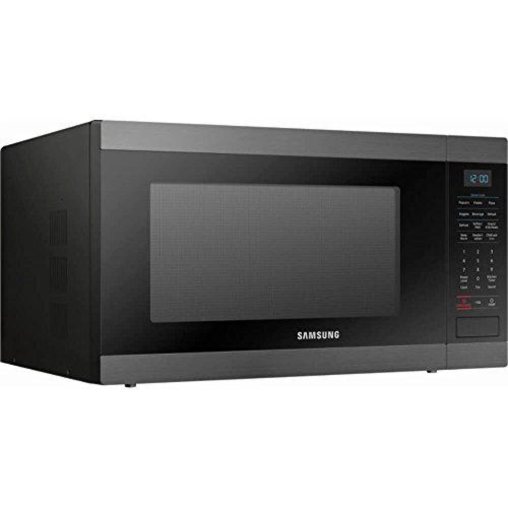 samsung ms19m8020tg/aa microwave oven, 1.9 cubic feet, fingerprint resistant black stainless steel