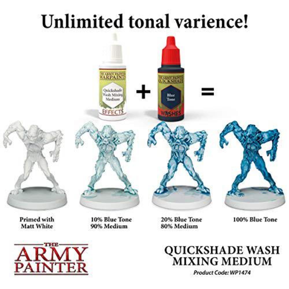 the army painter quickshade wash mixing medium - non-toxic water based acrylic effect medium for tabletop roleplaying, boardg