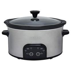 NEScO DSc-6-25, Digital Slow cooker, 6 Quart, Silver