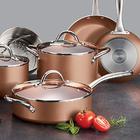 Tramontina tramontina cookware set nonstick 11-piece metallic copper  80143/590ds