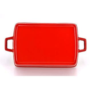 Eternal Living eternal living 16 enameled cast iron baking pan rectangular  lasagna dish large roasting pan red