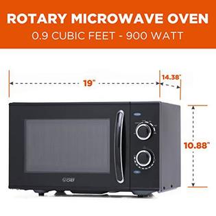Commercial Chef RNAB07QSCNMDD commercial chef chmh900b6c 0.9 cubic foot  countertop microwave, compact, rotary control, black