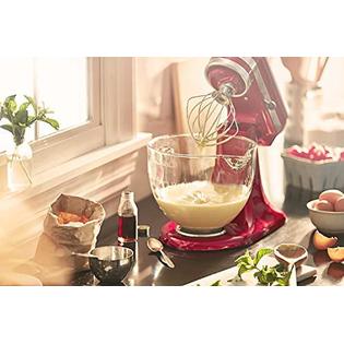 KitchenAid kitchenaid stand mixer bowl, 5 quart, glass with measurement  markings