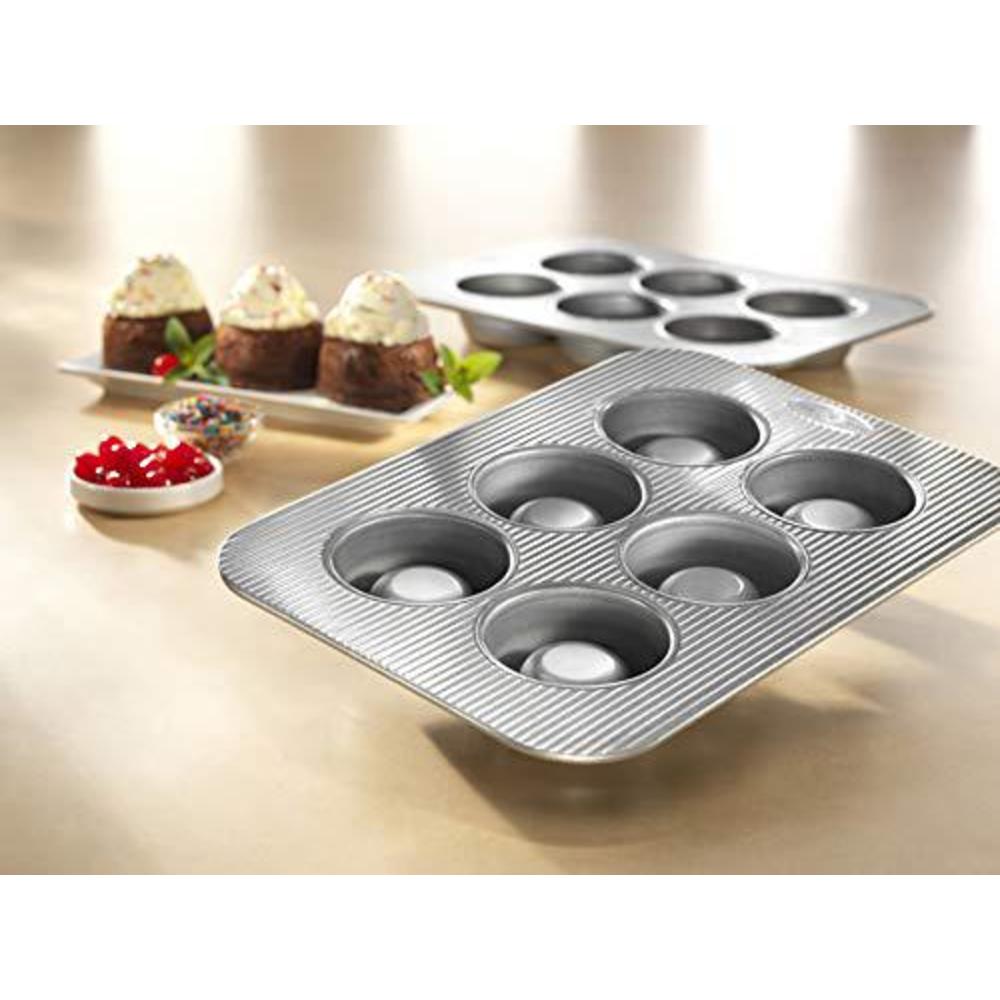 usa pan brownie bowl dessert pan, 15.75 x 11.125 x 1.75-inches, made in usa