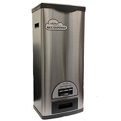 CookMax CRB-55S Stainless Steel Rice Dispenser 50 Pounds, rice dispenser & large By C&H Solutions