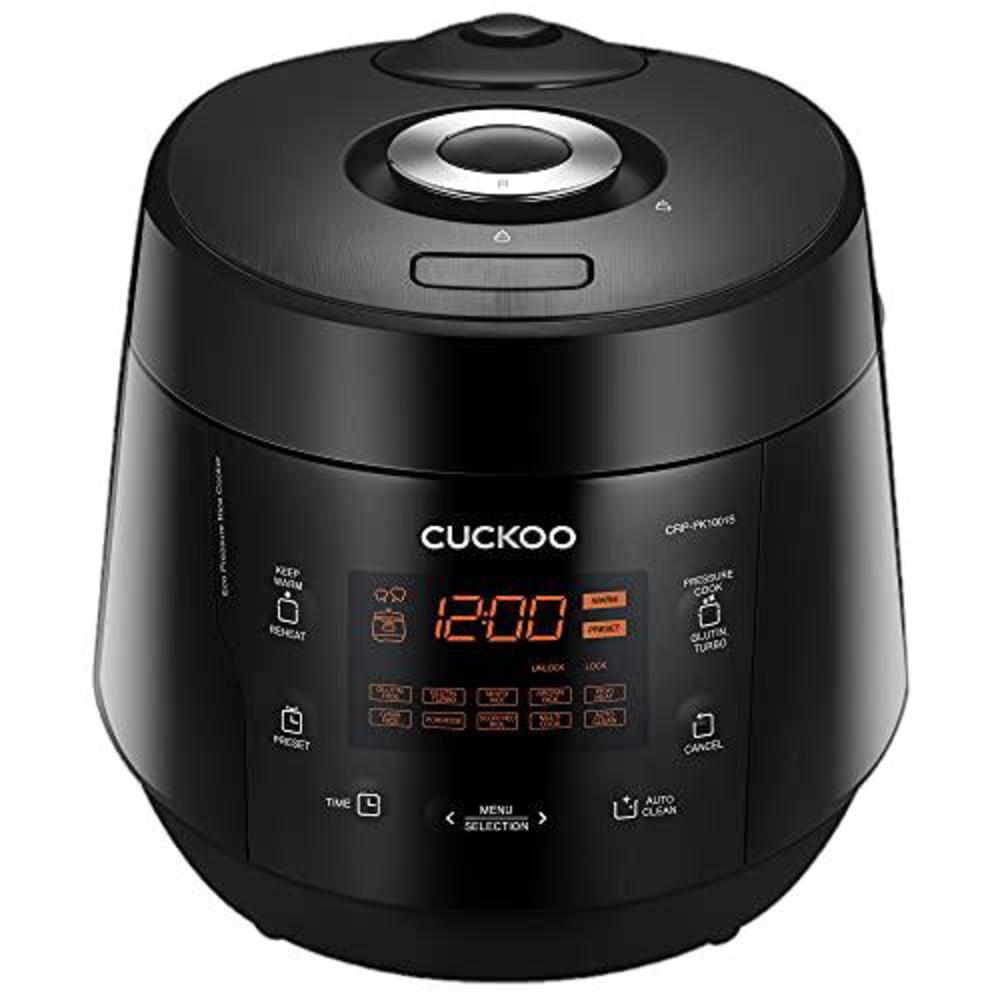cuckoo crp-pk1001s | 10-cup (uncooked) pressure rice cooker | 12 menu options: quinoa, scorched rice, gaba/brown rice, multi-