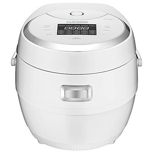 cuckoo cr-1020f | 10-cup (uncooked) micom rice cooker | 16 menu options: white rice, brown rice & more, nonstick inner pot, d