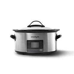 crock-pot 2137020 mytime technology, 6-quart programmable slow cooker, stainless steel