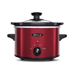 bella 1.5 quart slow cooker - red