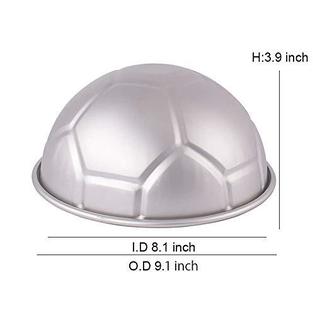 Hi-Party 9 inch 3d full-size soccer ball aluminum baking pan with 4pcs  hexagon pentagon