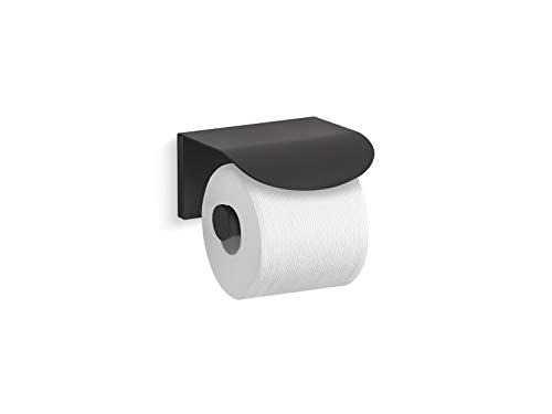 kohler k-97503-bl avid toilet paper holder, matte black