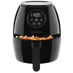 chefman small air fryer healthy cooking, nonstick, user friendly and digital touch screen, w/ 60 minute timer & auto shutoff,