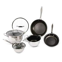 Wolfgang  Puck wolfgang puck 9-piece stainless steel cookware set; scratch-resistant non-stick coating; includes pots, pans and skillets; cl