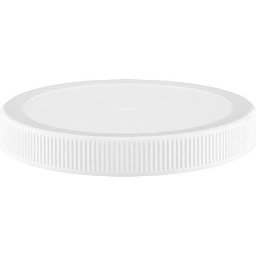 aquanation 110mm food grade safe plastic (pp) white ribbed (matte top) canning lids fermenting wide mouth glass jar plastic c
