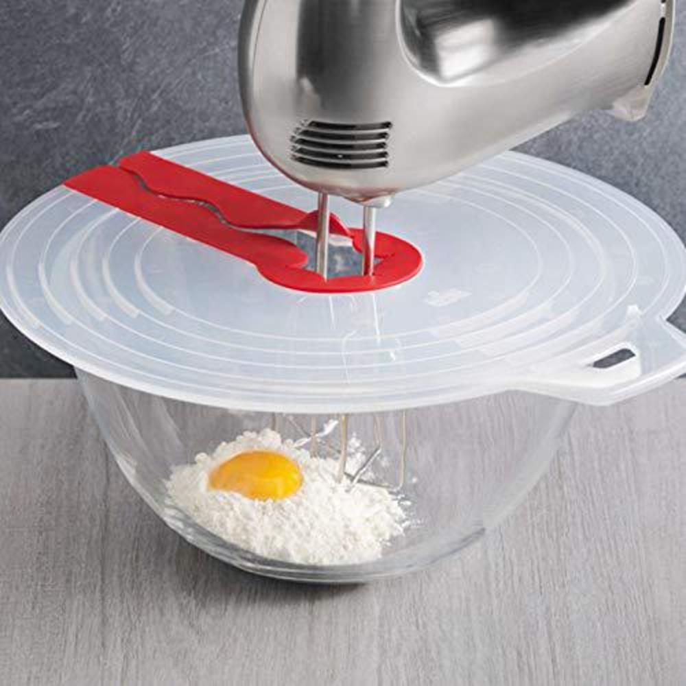 X Homsel mixer splatter guard, splashproof cover for egg bowl whisks screen cover baking splash guard bowl lids kitchen cooking tools 