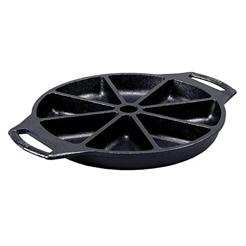 lodge bw8wp 8 seasoned cast iron wedge pan, black