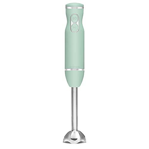 chefman immersion stick hand blender with stainless steel blades, powerful electric ice crushing 2-speed control handheld foo