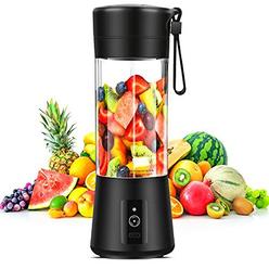 Qiniclife portable blender,travel blender,mini blender,personal mixer fruit rechargeable with usb,380ml,fruit juice for great mixing(bl