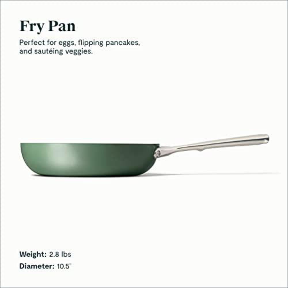 caraway nonstick ceramic frying pan (2.7 qt, 10.5") - non toxic, ptfe & pfoa free - oven safe & compatible with all stovetops