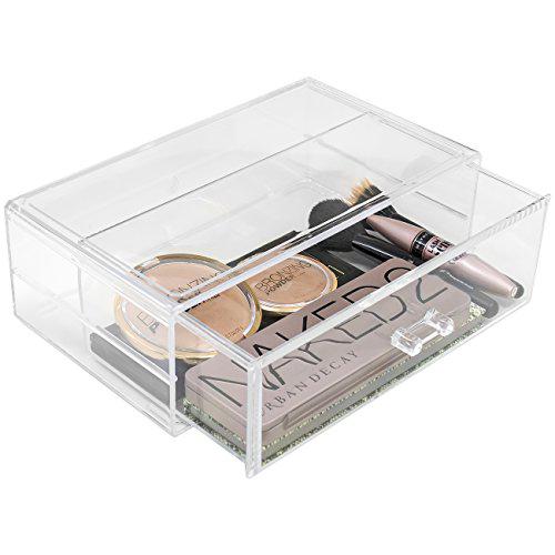 sorbus acrylic cosmetics makeup and jewelry storage case display sets -interlocking drawers to create your own specially desi