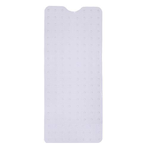 e-view bath mat for tub - non-slip extra long shower mats - machine washable bathtub mats with drain holes and suction cups c