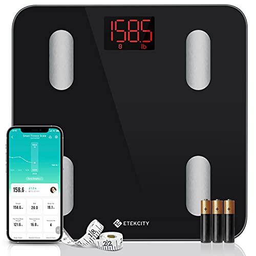 etekcity scales for body weight, bathroom digital weight scale for body fat, smart bluetooth scale for bmi, and weight loss, 