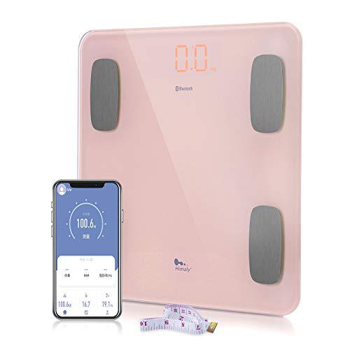 HIMALY himaly body fat scale, smart bmi scale digital bathroom wireless weight  scale, body monitor health composition analyzer with